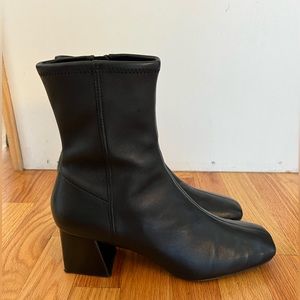 & Other Stories Black Block Heel Ankle Boots